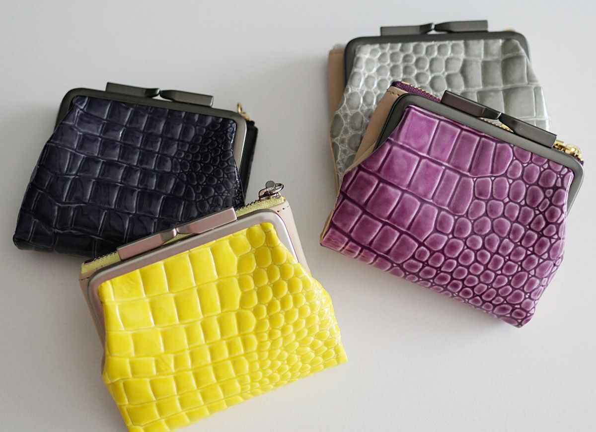 POMTATA ポンタタ CORO L ジップ がま口ショートウォレット P2536