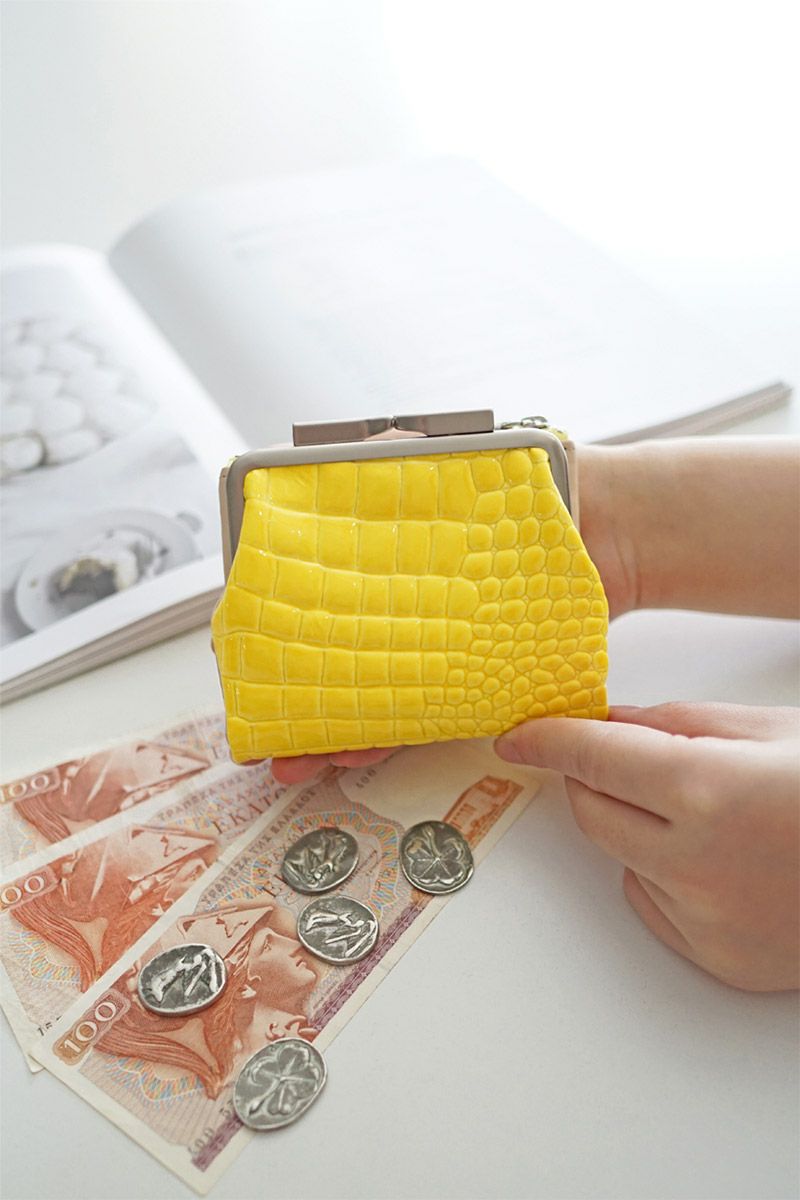 POMTATA ポンタタ CORO L ジップ がま口ショートウォレット P2536