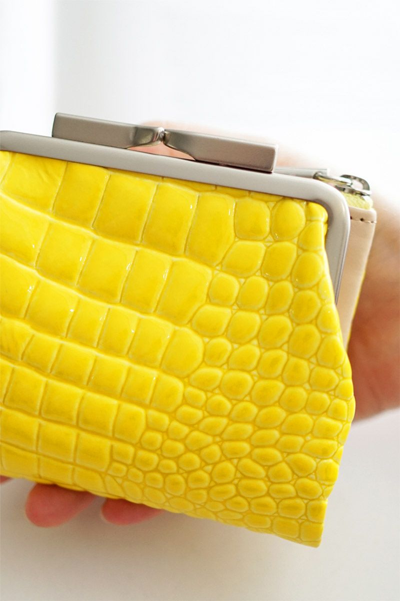 POMTATA ポンタタ CORO L ジップ がま口ショートウォレット P2536