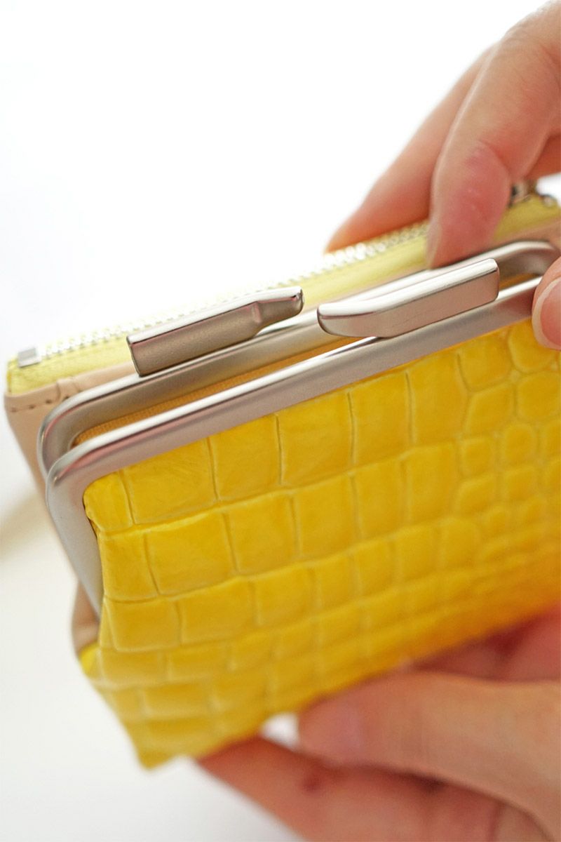 POMTATA ポンタタ CORO L ジップ がま口ショートウォレット P2536