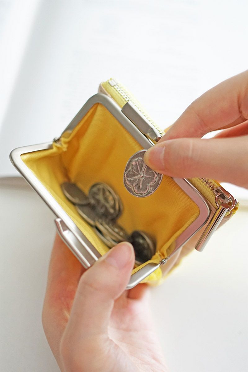 POMTATA ポンタタ CORO L ジップ がま口ショートウォレット P2536