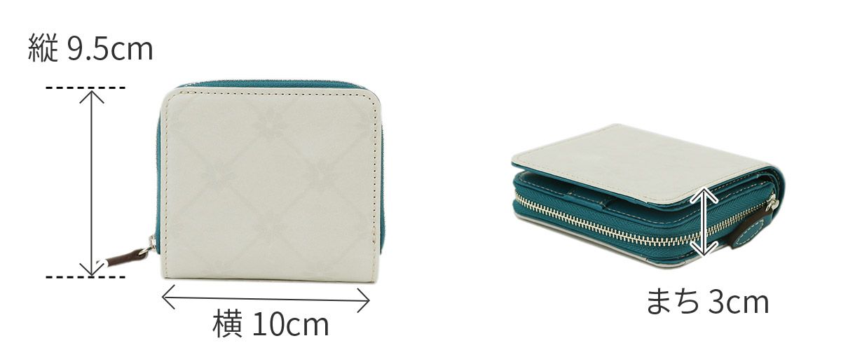 ALBERO アルベロ Stella ステッラ 小銭入れ付き二つ折り財布 7702