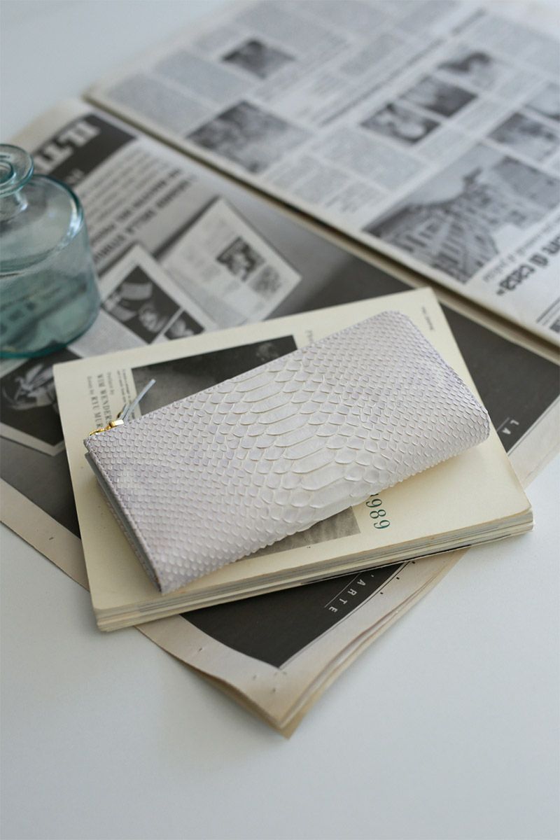 VIA DOAN ヴィア ドアン Bran python ブランパイソン 小銭入れ付き長財布 452