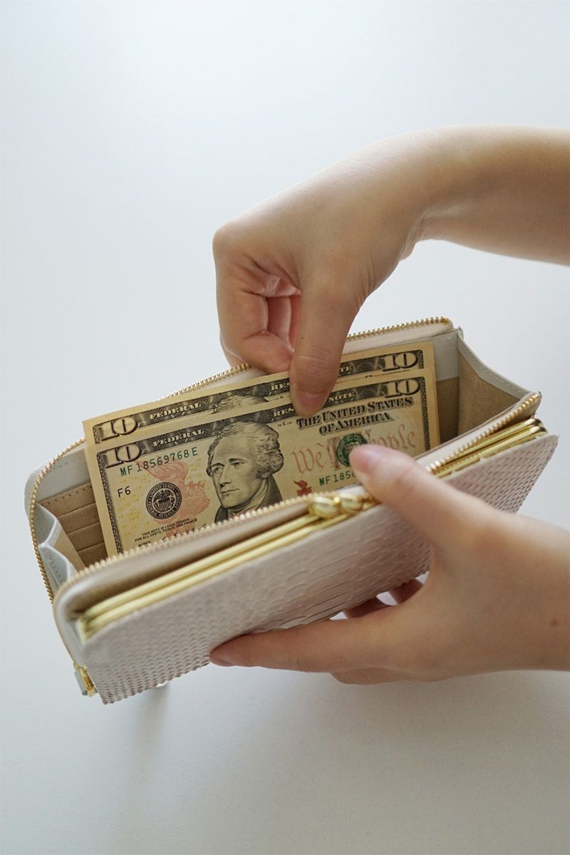 VIA DOAN ヴィア ドアン Bran python ブランパイソン 小銭入れ付き長財布 452