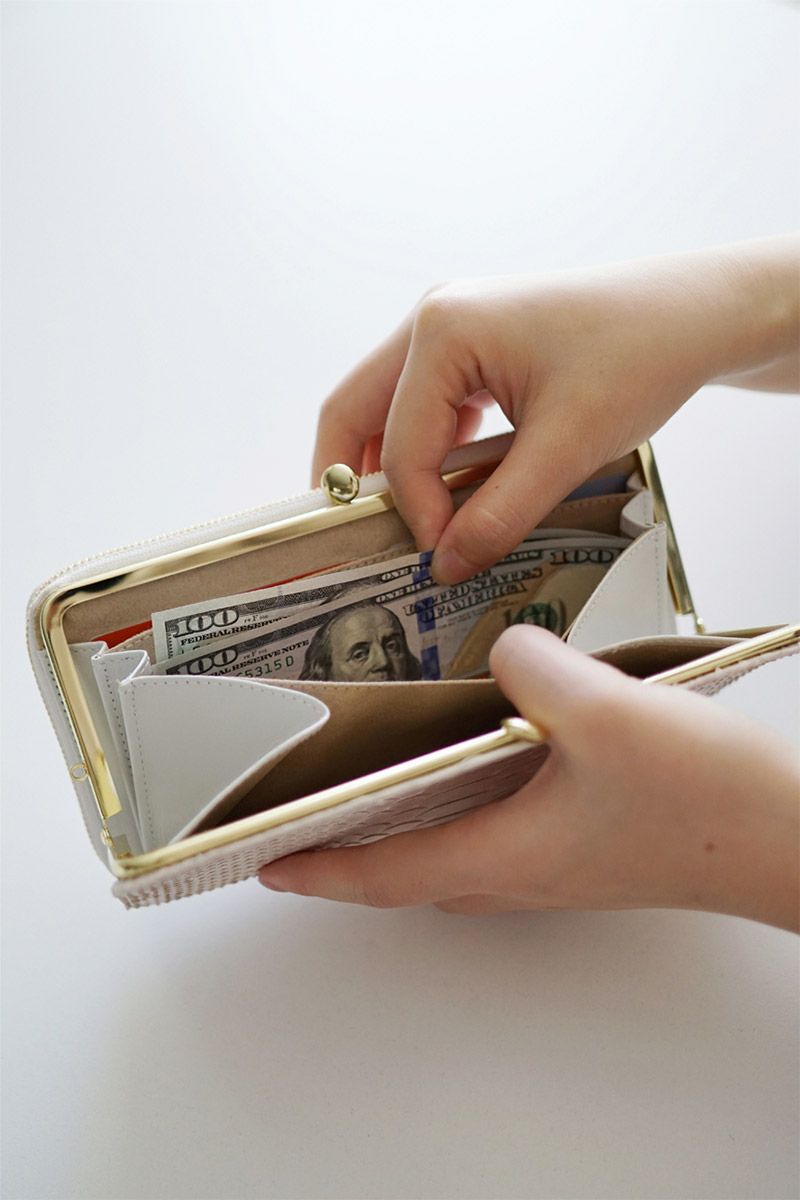 VIA DOAN ヴィア ドアン Bran python ブランパイソン 小銭入れ付き長財布 452