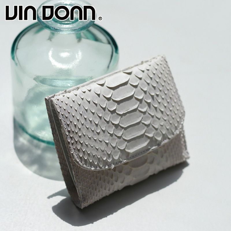 VIA DOAN ヴィア ドアン Bran python ブランパイソン 小銭入れ付き二つ折り財布 453