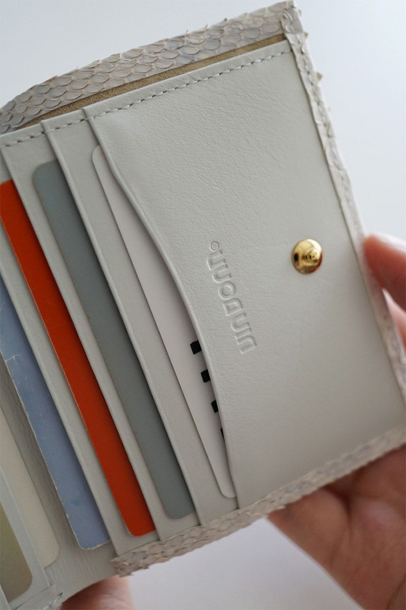 VIA DOAN ヴィア ドアン Bran python ブランパイソン 小銭入れ付き二つ折り財布 453