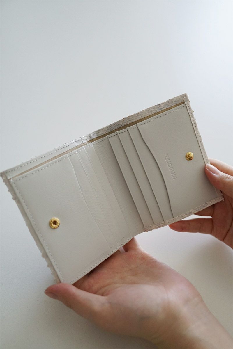 VIA DOAN ヴィア ドアン Bran python ブランパイソン 小銭入れ付き二つ折り財布 453