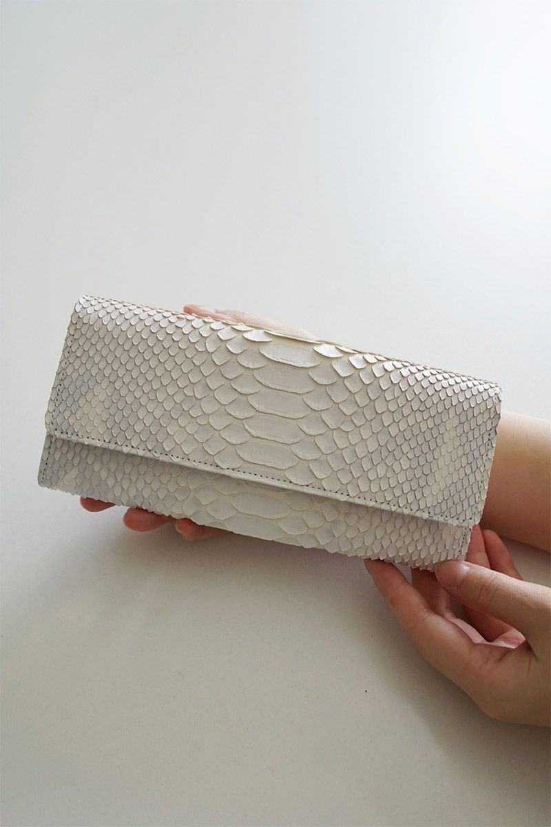 VIA DOAN ヴィア ドアン Bran python ブランパイソン 小銭入れ付き長財布 457