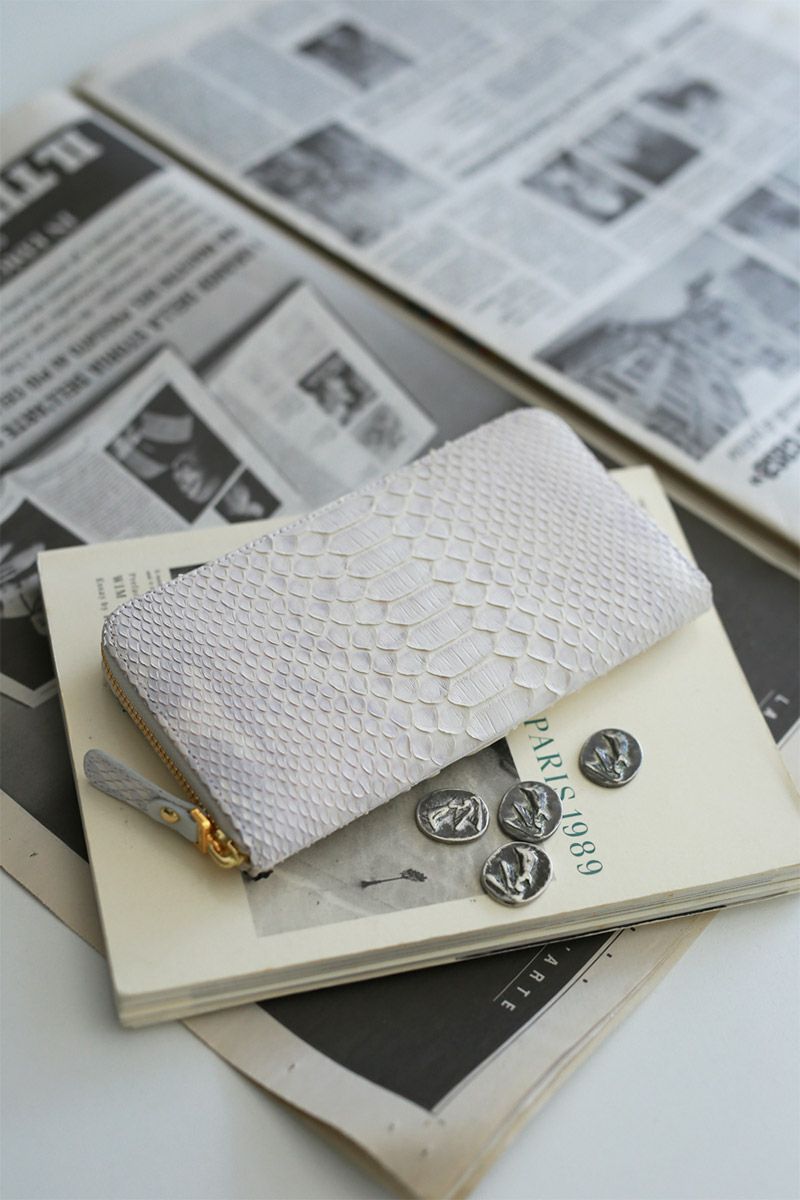 VIA DOAN ヴィア ドアン Bran python ブランパイソン 小銭入れ付き長財布（ラウンドファスナー式 ） 466