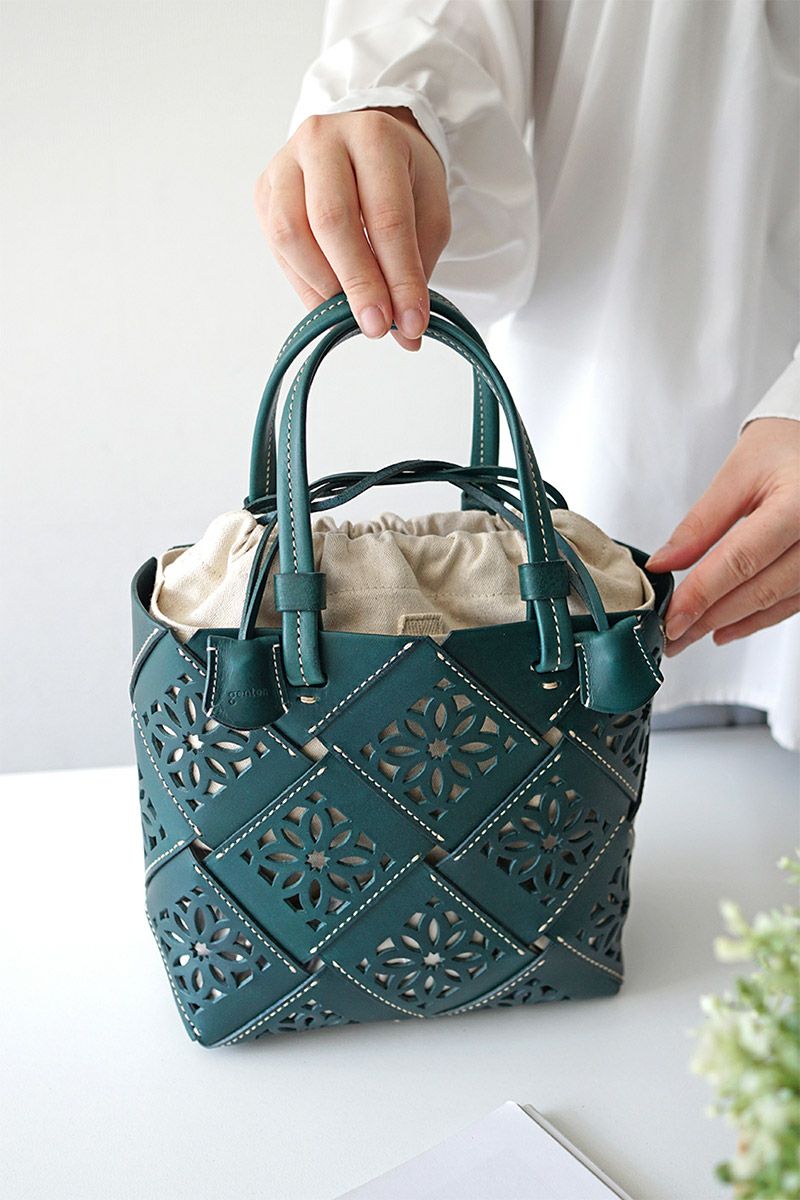 genten ゲンテン Suscut basket サスカットバスケット 手さげバッグ 43979