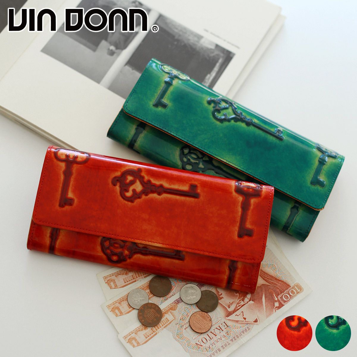 VIA DOAN ヴィア ドアン Retro レトロ 小銭入れ付き長財布 746
