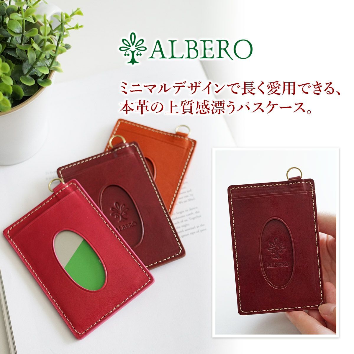 ALBERO アルベロ PIERROT ピエロ パスケース 6458