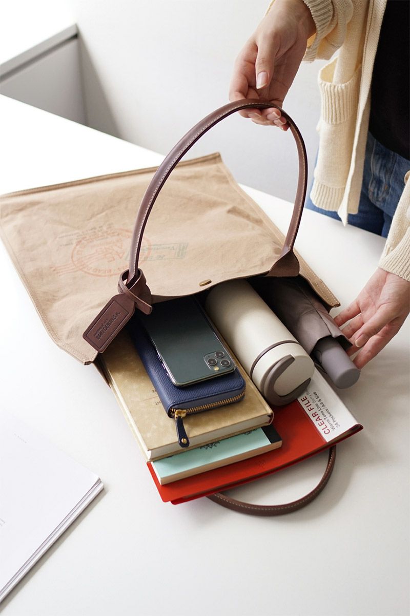 BEAU DESSIN S.A. ボーデッサン ハンプ×ブッテーロ プリント トートバッグ HP3042