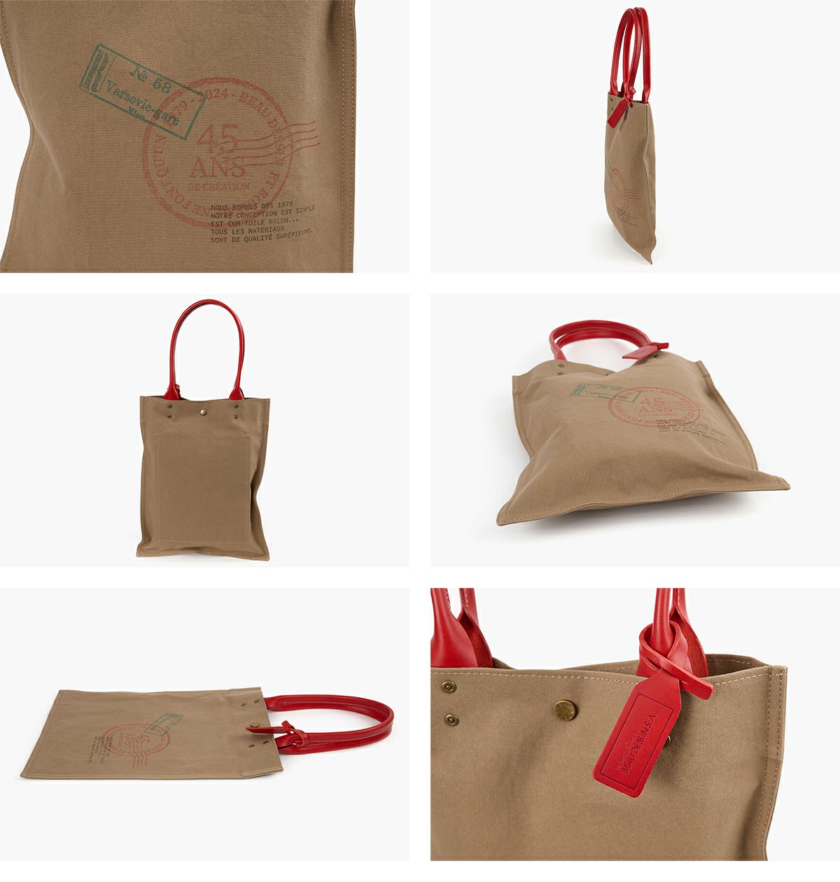 BEAU DESSIN S.A. ボーデッサン ハンプ×ブッテーロ プリント トートバッグ HP3043