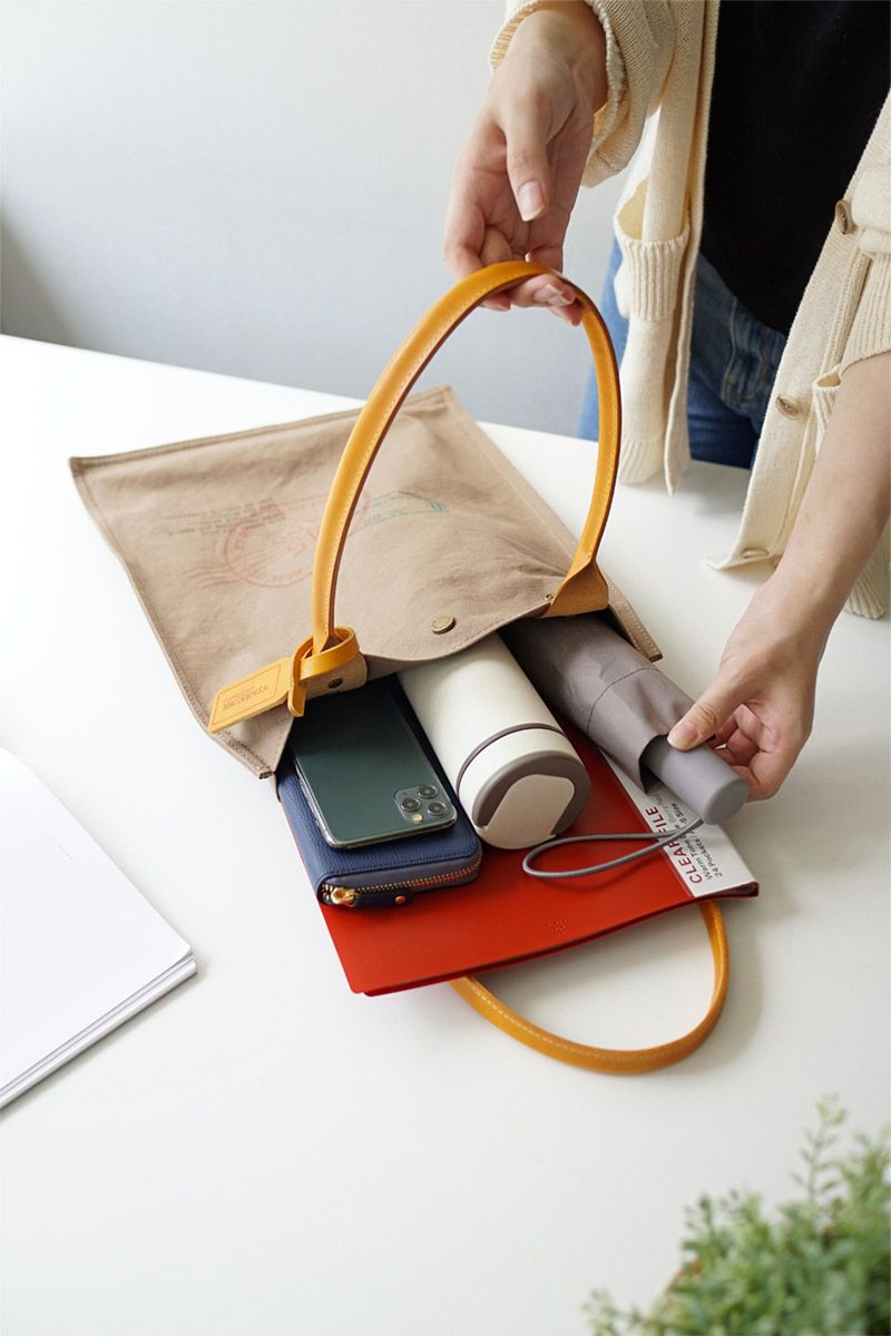 BEAU DESSIN S.A. ボーデッサン ハンプ×ブッテーロ プリント トートバッグ HP3043