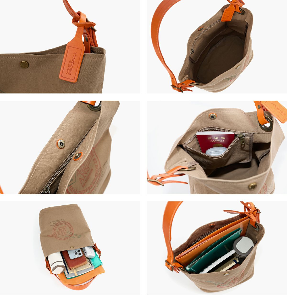 BEAU DESSIN S.A. ボーデッサン ハンプ×ブッテーロ プリント ワンショルダーバッグ HP3044