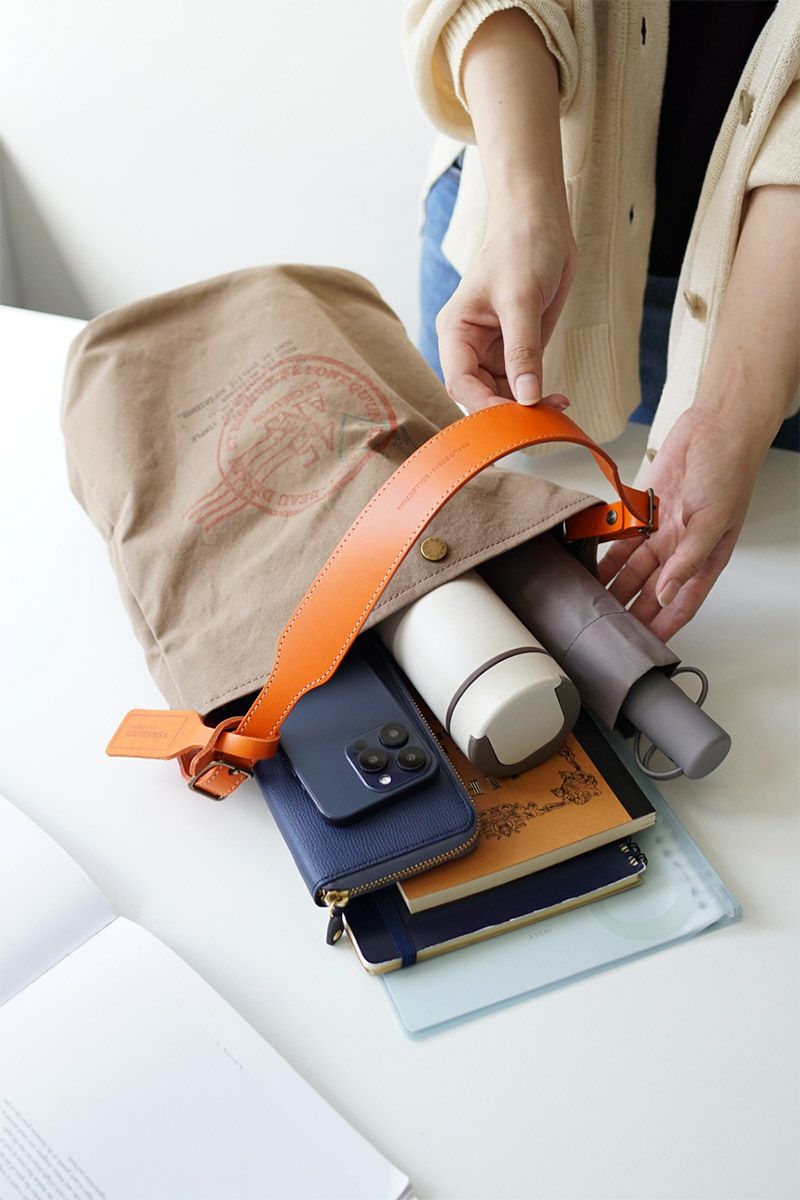 BEAU DESSIN S.A. ボーデッサン ハンプ×ブッテーロ プリント ワンショルダーバッグ HP3044