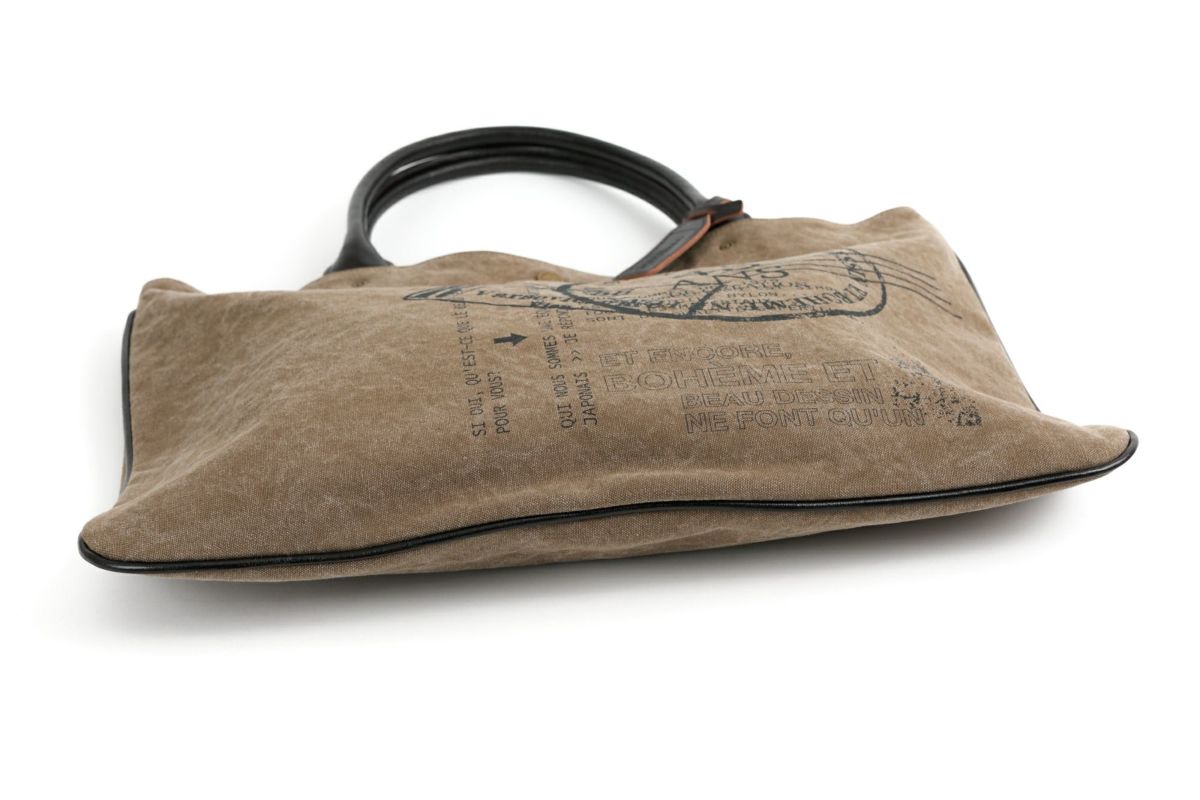 BEAU DESSIN S.A. ボーデッサン タンニン・ワッシャー プリント トートバッグ TP3047