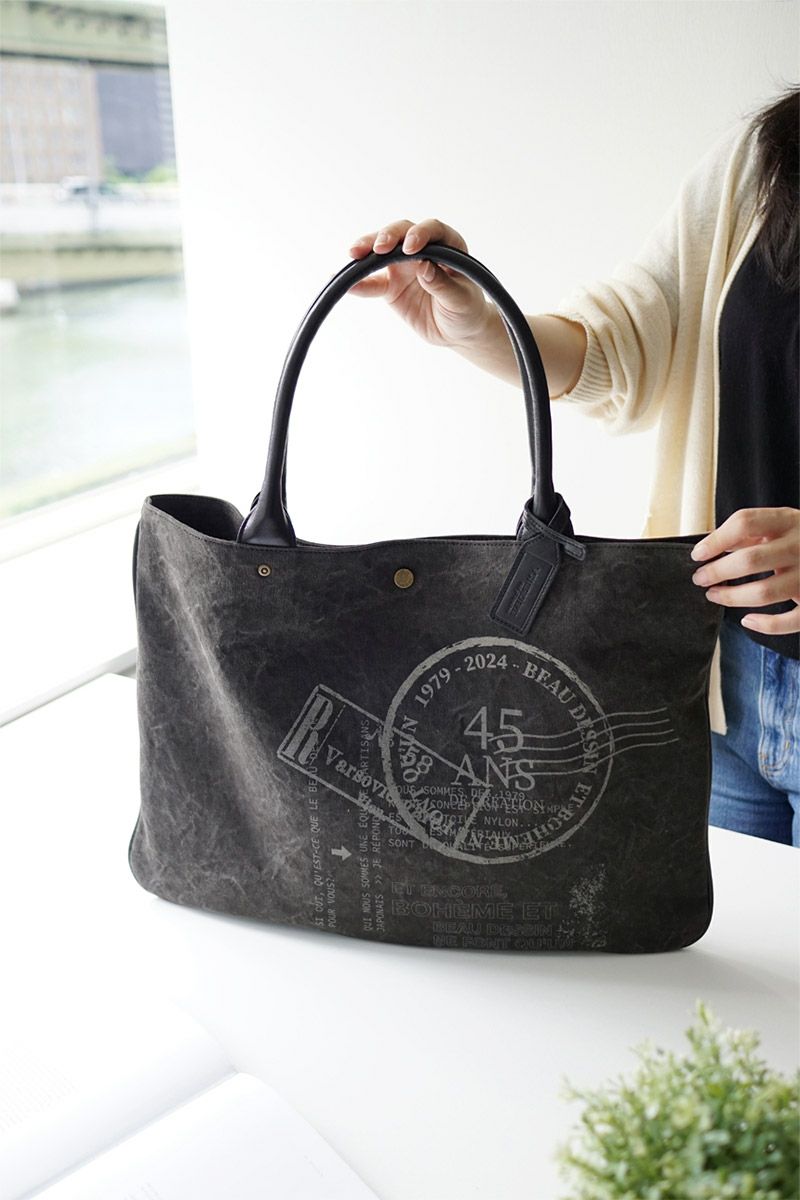 BEAU DESSIN S.A. ボーデッサン タンニン・ワッシャー プリント トートバッグ TP3047