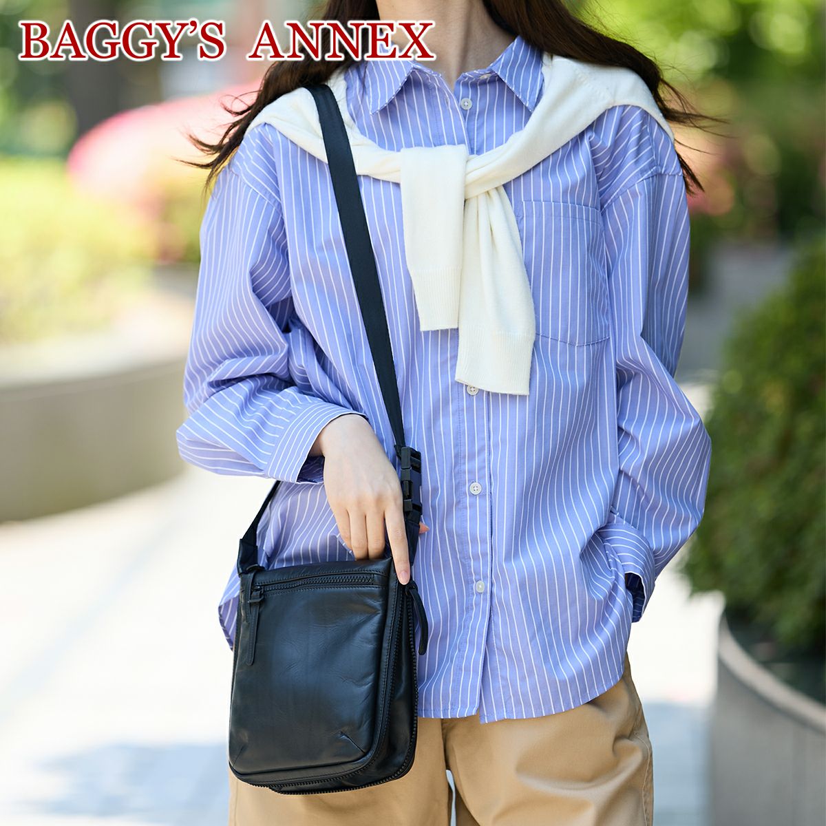 BAGGY'S ANNEX バギーズアネックス グロッシー 2WAYショルダーバッグ LZKM-1500