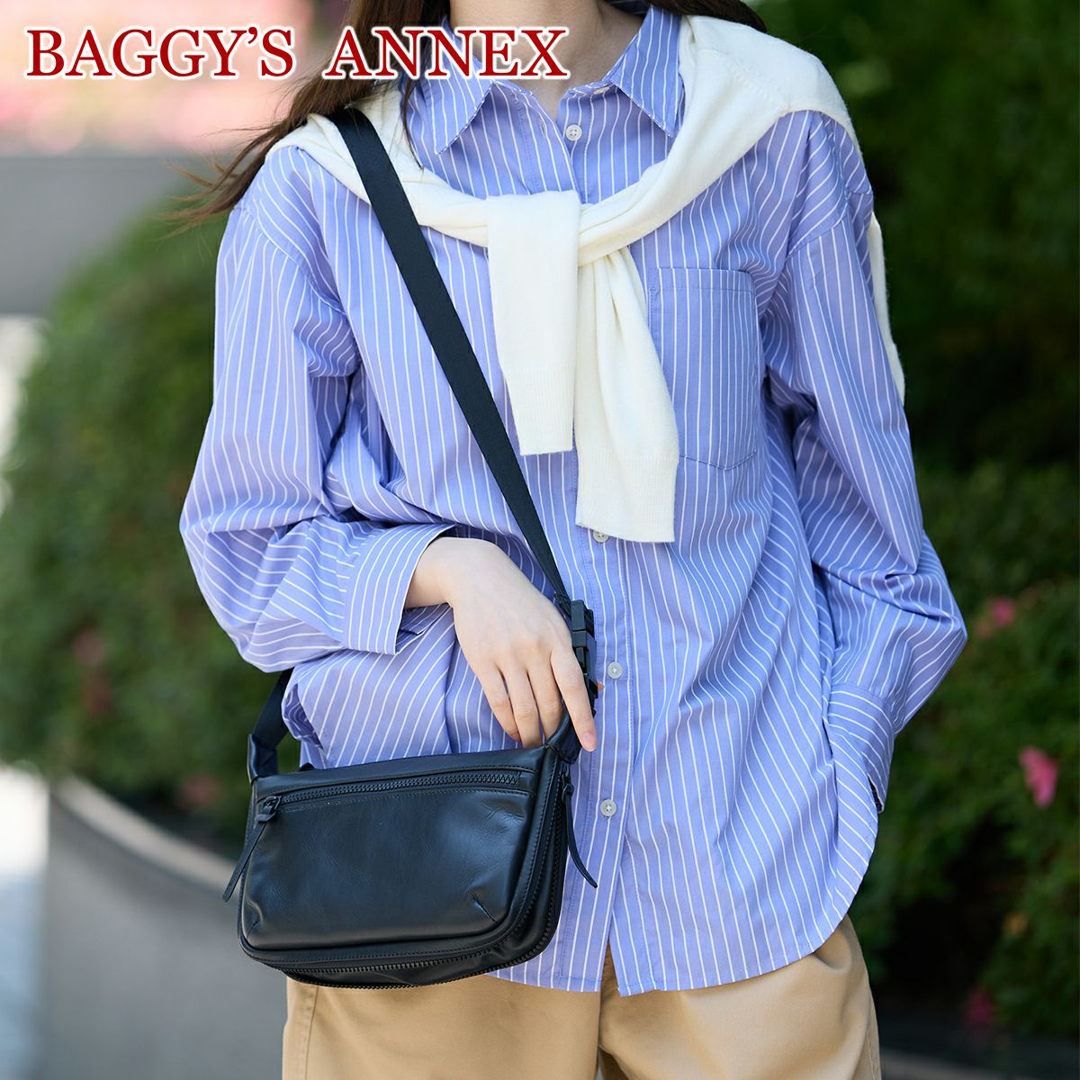 BAGGY'S ANNEX バギーズアネックス グロッシー 2WAYショルダーバッグ LZKM-1501