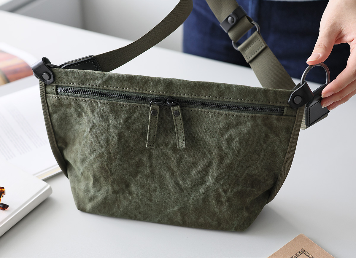 BAGGY PORT バギーポート TIGER CANVAS タイガー帆布 ミニショルダーバッグ GRN-880
