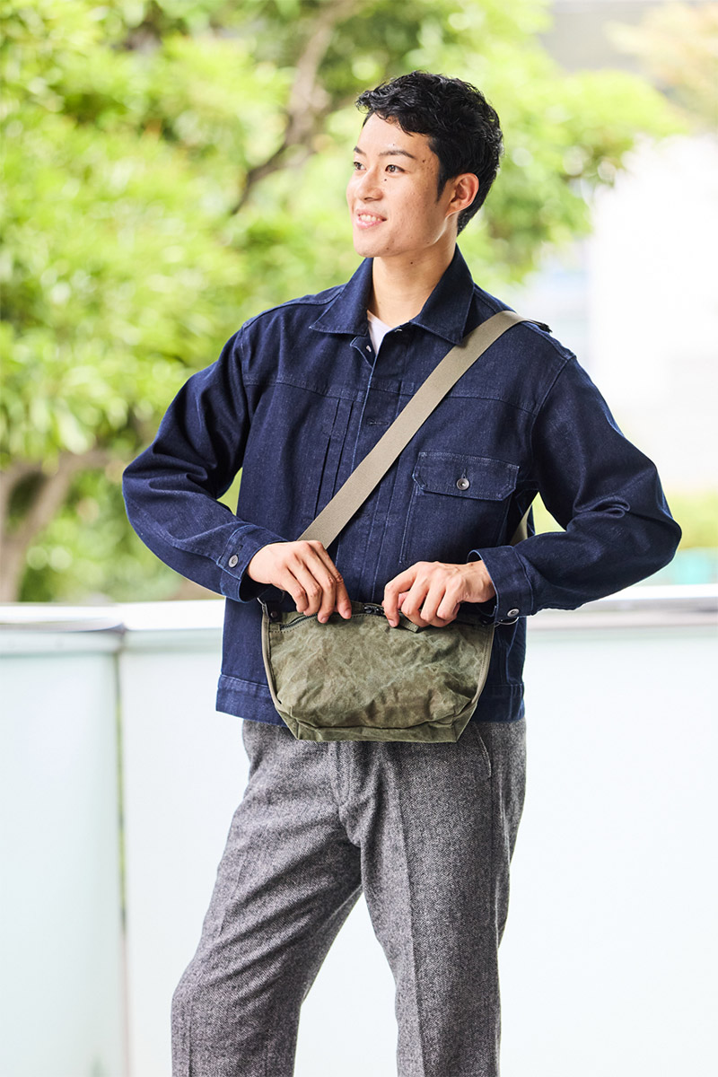 BAGGY PORT バギーポート TIGER CANVAS タイガー帆布 ミニショルダーバッグ GRN-880