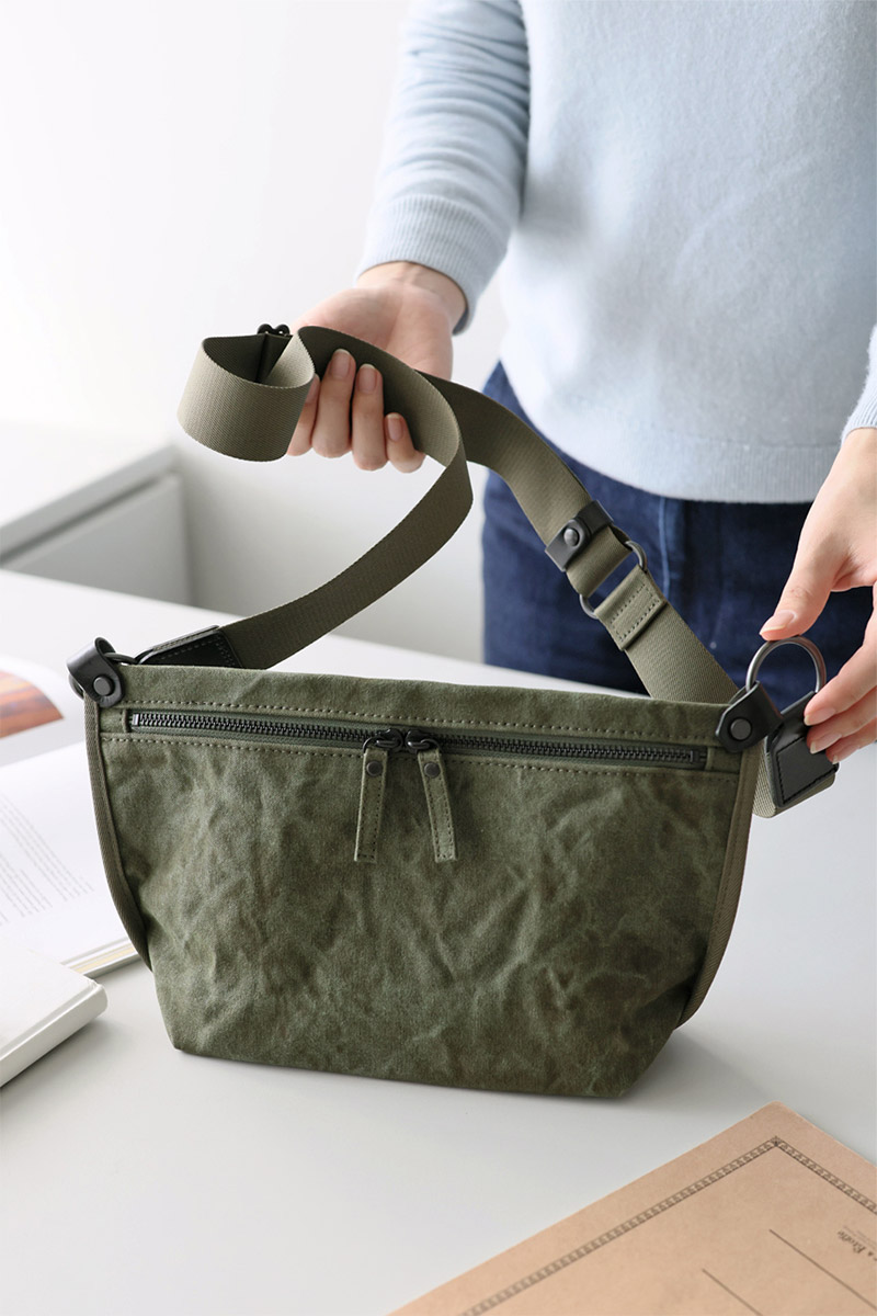 BAGGY PORT バギーポート TIGER CANVAS タイガー帆布 ミニショルダーバッグ GRN-880
