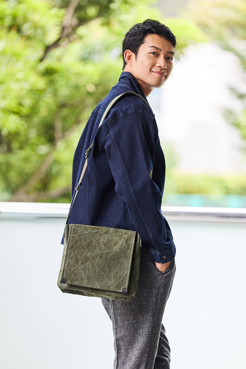 BAGGY PORT バギーポート TIGER CANVAS タイガー帆布 ショルダーバッグ GRN-881