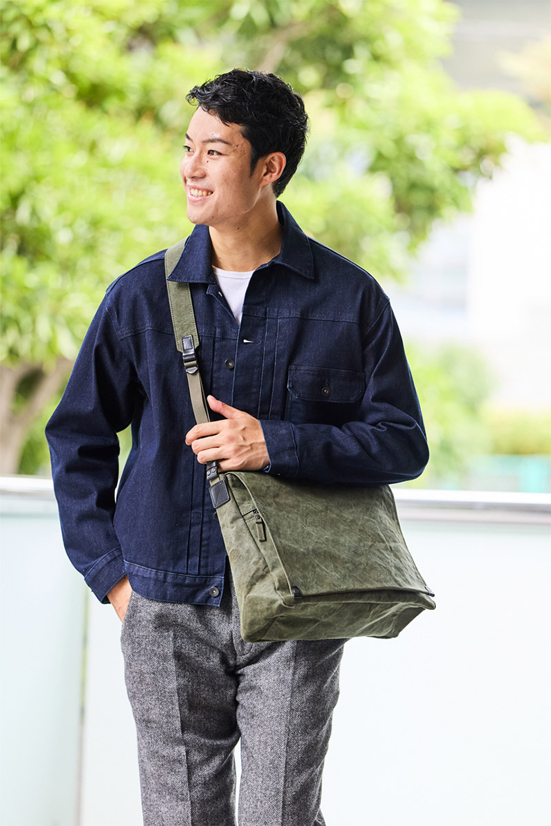 BAGGY PORT バギーポート TIGER CANVAS タイガー帆布 ショルダーバッグ GRN-882