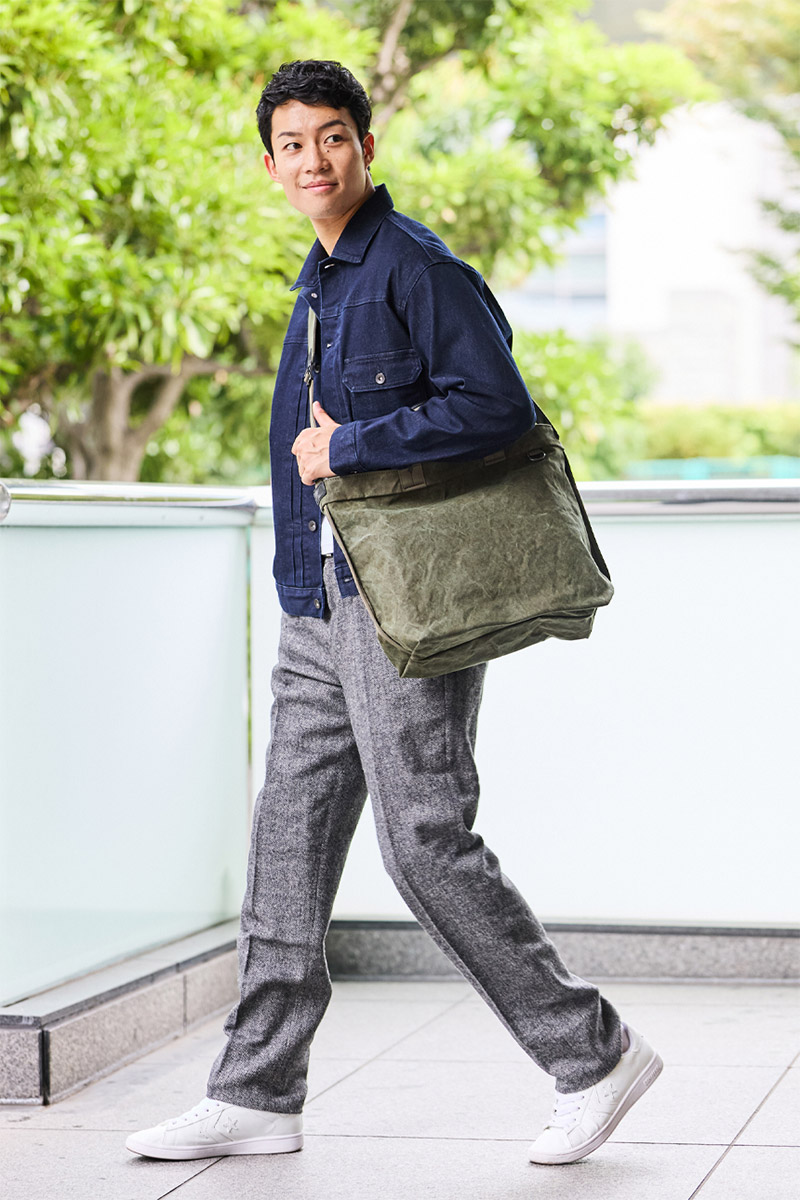 BAGGY PORT バギーポート TIGER CANVAS タイガー帆布 2WAYトートバッグ GRN-883