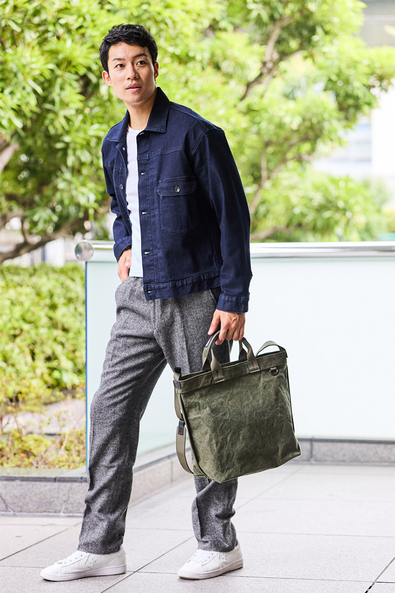 BAGGY PORT バギーポート TIGER CANVAS タイガー帆布 2WAYトートバッグ GRN-883