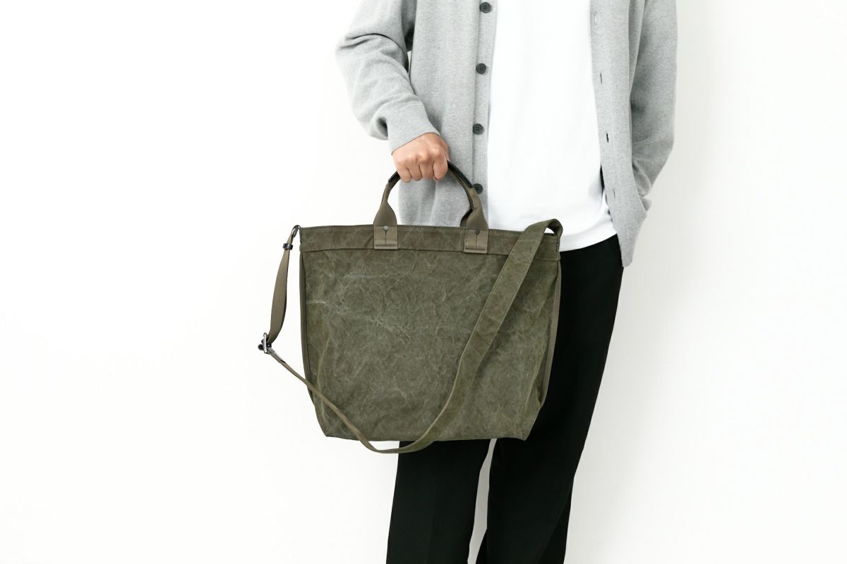 BAGGY PORT バギーポート TIGER CANVAS タイガー帆布 2WAYトートバッグ GRN-883