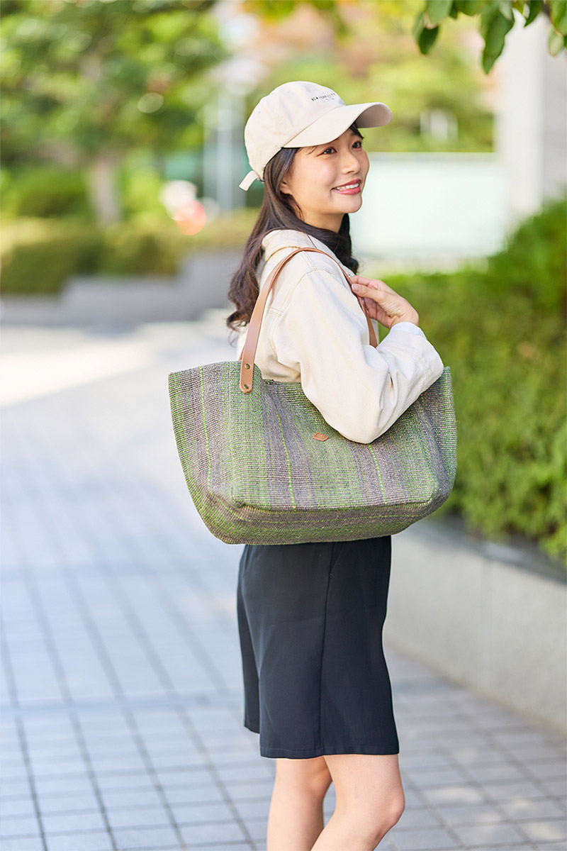 CLEDRAN クレドラン HAND＆WORK ハンド＆ワーク ストライプトートバッグ CR-CL3757