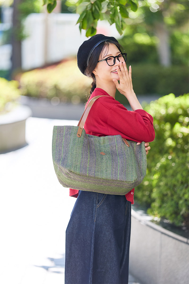 CLEDRAN クレドラン HAND＆WORK ハンド＆ワーク ストライプトートバッグ CR-CL3757