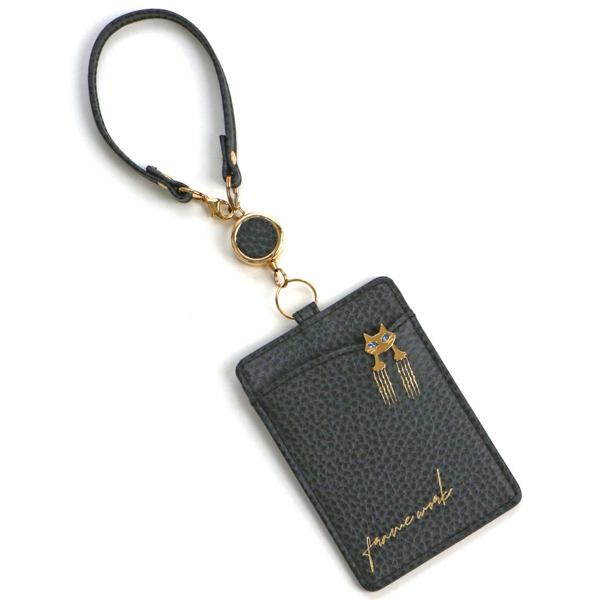 FRAME WORK フレームワーク キトン リール付きパスケース 0045005