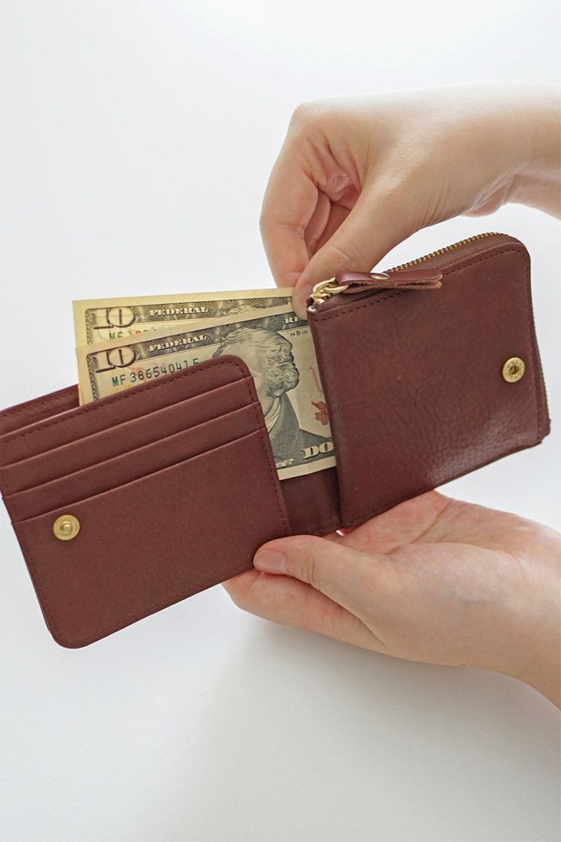 CLEDRAN クレドラン TANTE タンテ 小銭入れ付き二つ折り財布 CR-CL3857