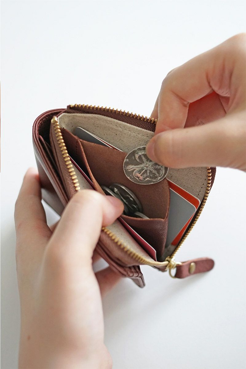 CLEDRAN クレドラン TANTE タンテ 小銭入れ付き二つ折り財布 CR-CL3857