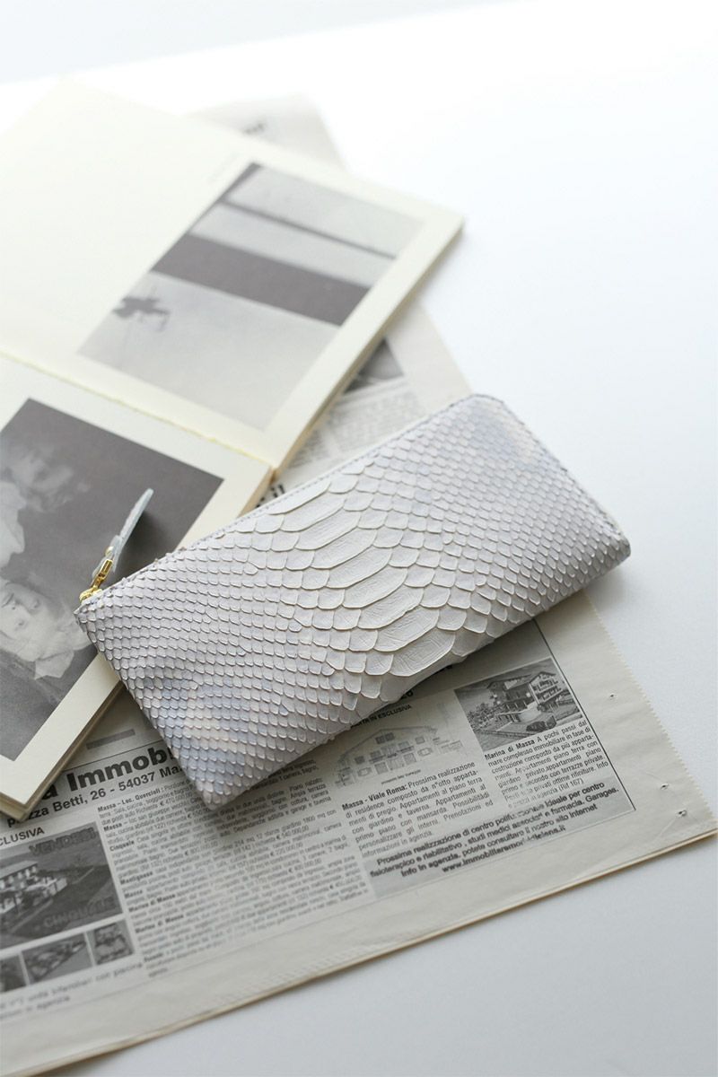 VIA DOAN ヴィア ドアン Bran python ブランパイソン 小銭入れ付き長財布（L字ファスナー式） 451