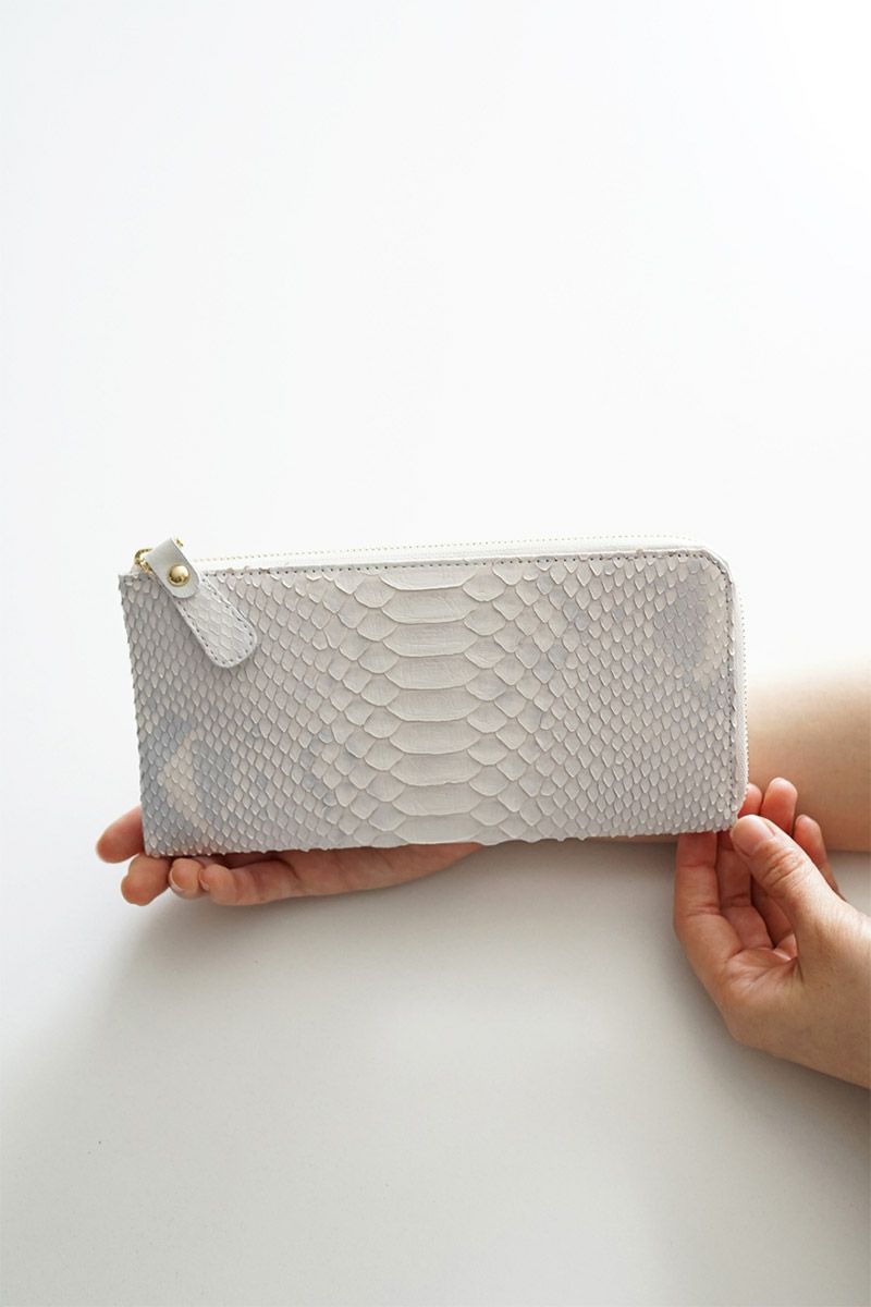 VIA DOAN ヴィア ドアン Bran python ブランパイソン 小銭入れ付き長財布（L字ファスナー式） 451