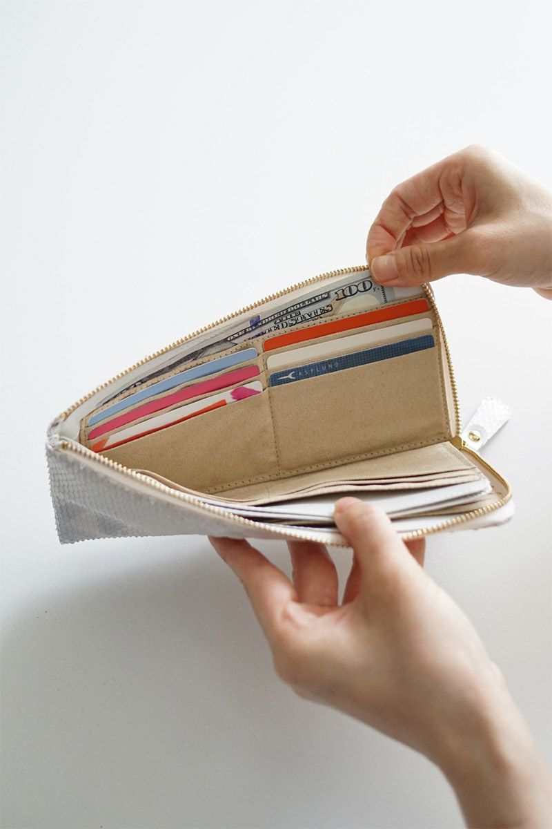 VIA DOAN ヴィア ドアン Bran python ブランパイソン 小銭入れ付き長財布（L字ファスナー式） 451