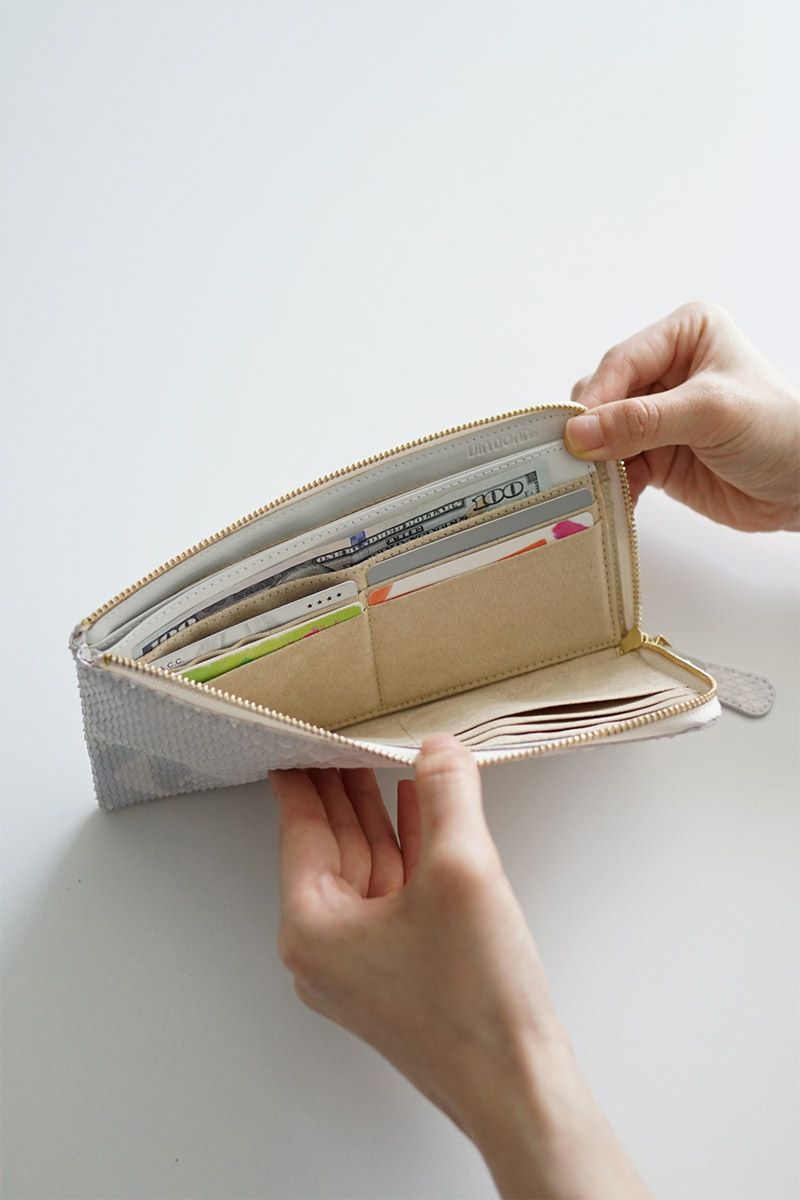 VIA DOAN ヴィア ドアン Bran python ブランパイソン 小銭入れ付き長財布（L字ファスナー式） 451