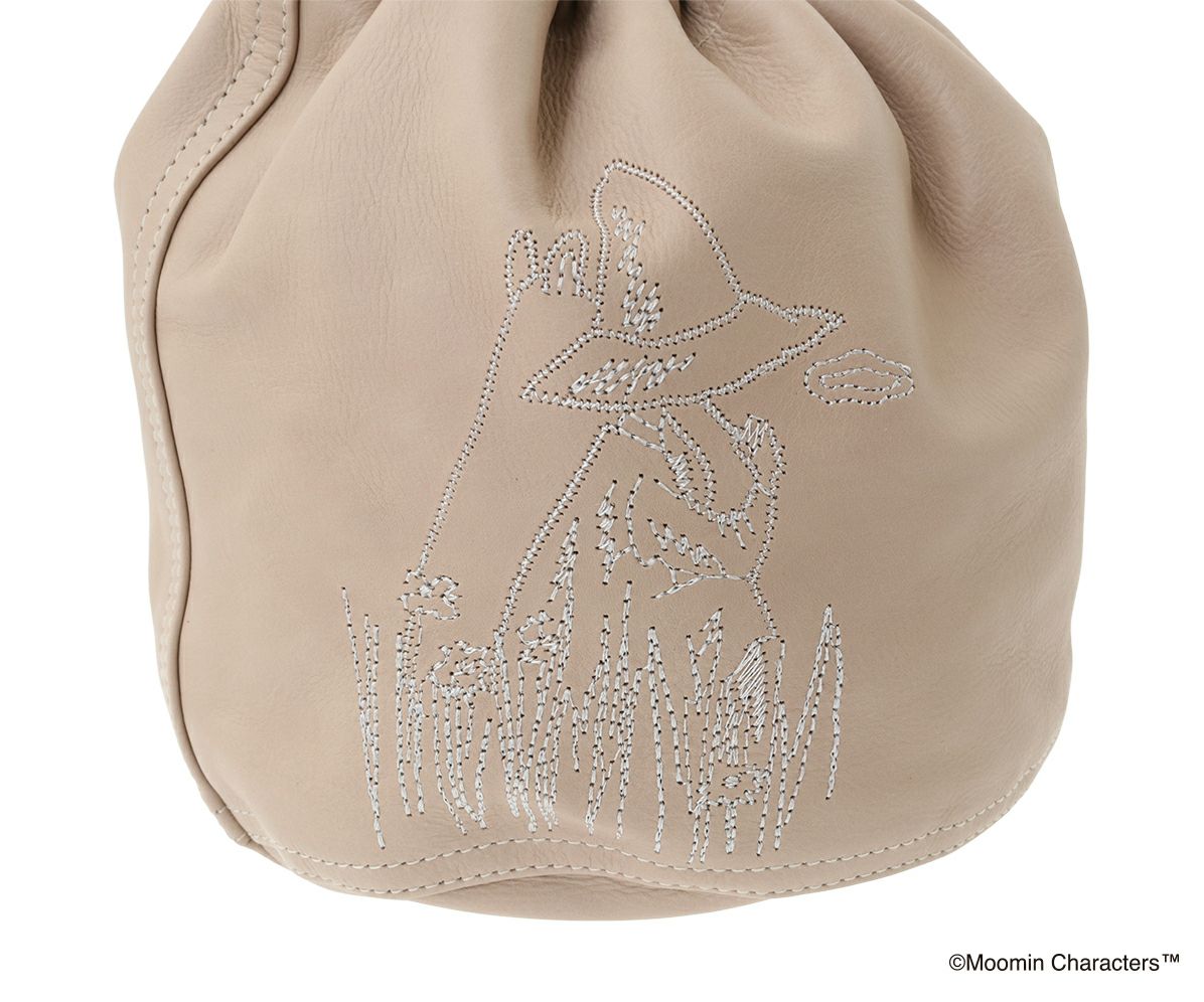 genten ゲンテン MOOMIN ムーミン サスティナブル巾着「ムーミン＆スナフキン」 46137