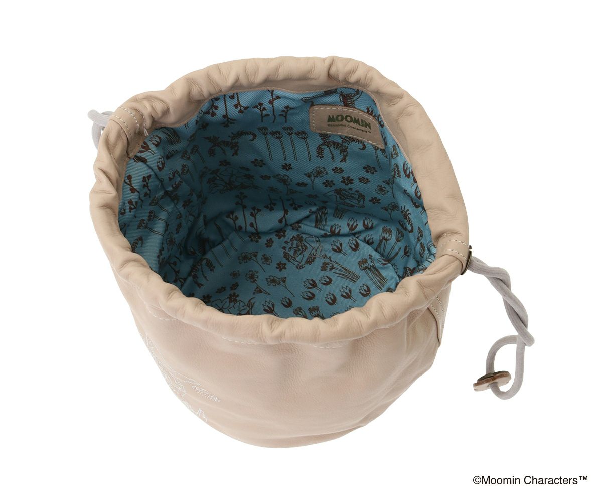 genten ゲンテン MOOMIN ムーミン サスティナブル巾着「ムーミン＆スナフキン」 46137