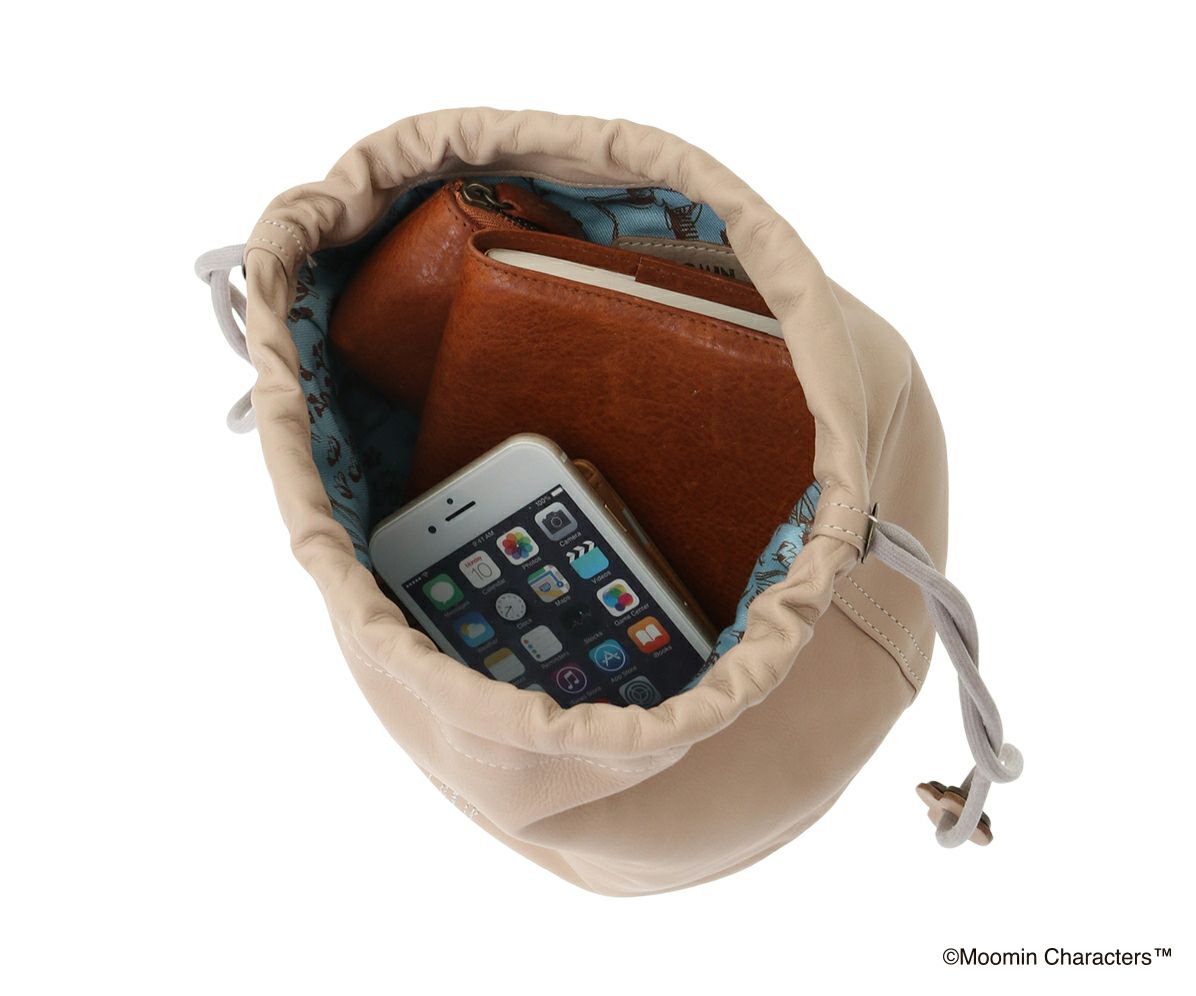 genten ゲンテン MOOMIN ムーミン サスティナブル巾着「ムーミン＆スナフキン」 46137
