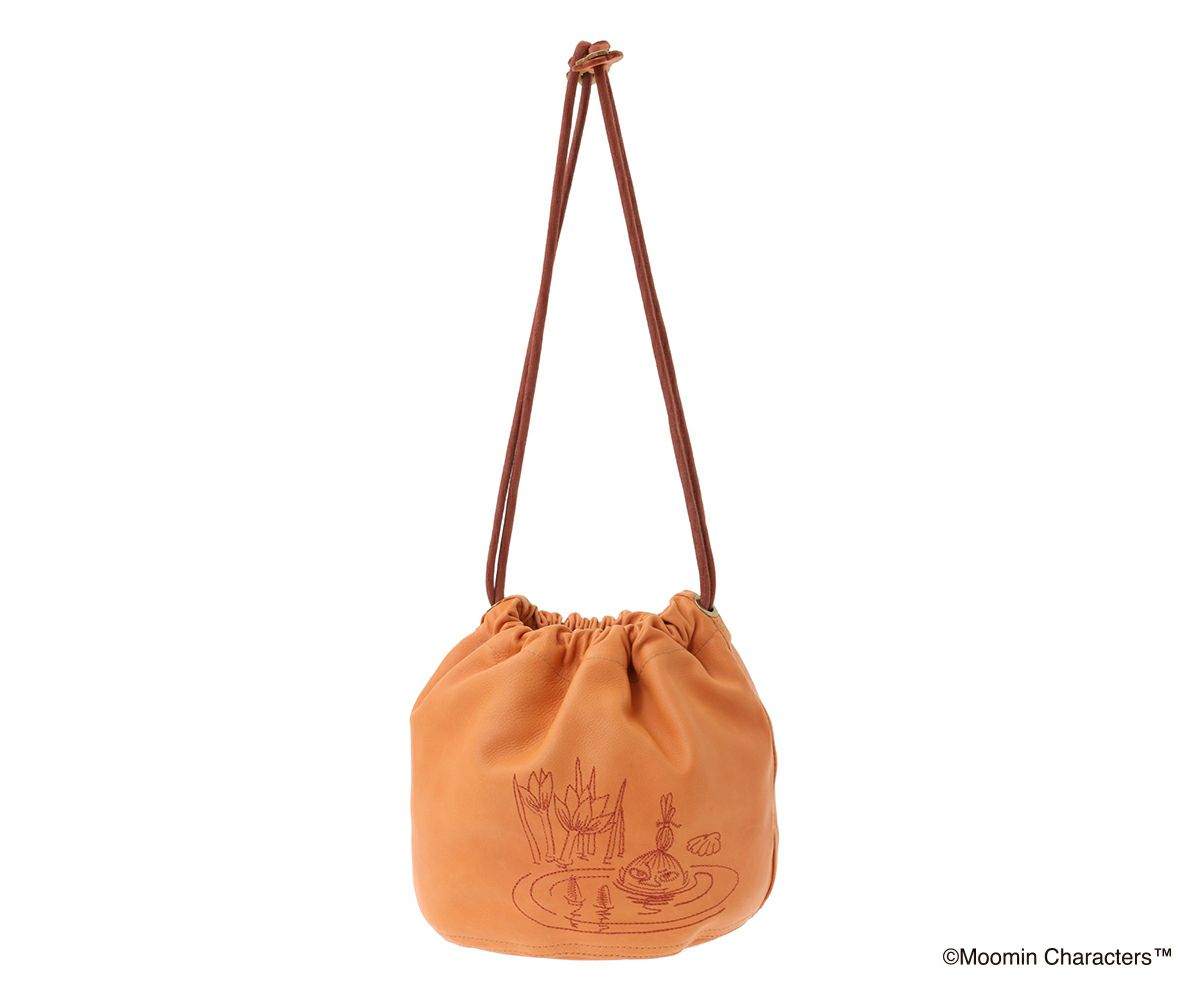 genten ゲンテン MOOMIN ムーミン サスティナブル巾着「リトルミイ」 46138