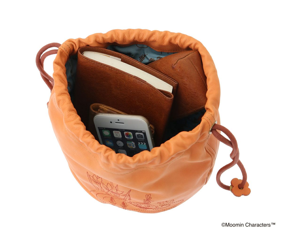 genten ゲンテン MOOMIN ムーミン サスティナブル巾着「リトルミイ」 46138
