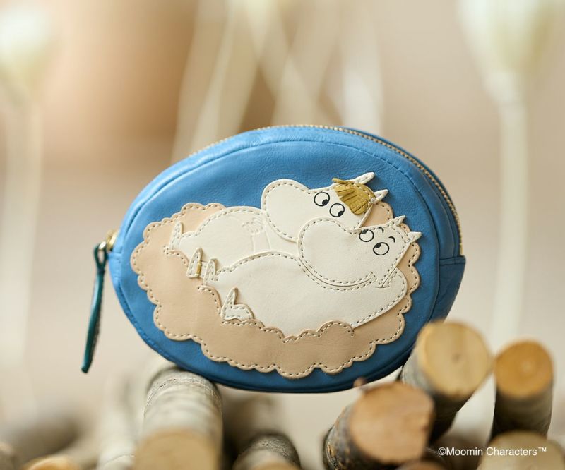genten ゲンテン MOOMIN ムーミン ポーチ「ムーミンとスノークのおじょうさん」 46143