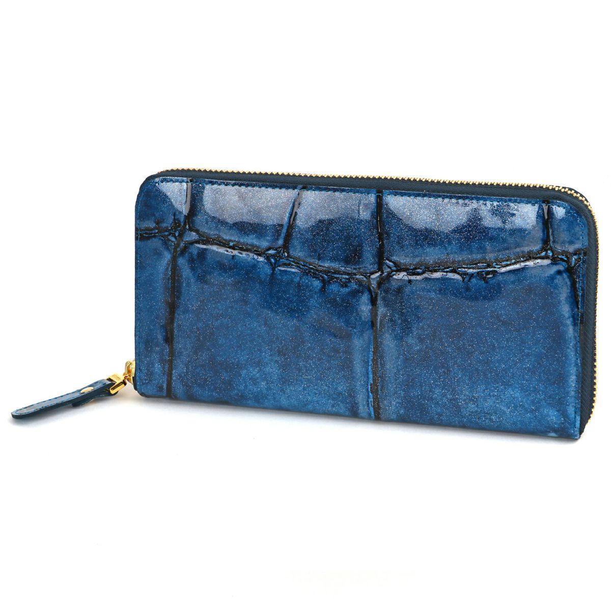 VIA DOAN ヴィア ドアン Large croco ラージクロコ 小銭入れ付き長財布（ラウンドファスナー式 ） 966